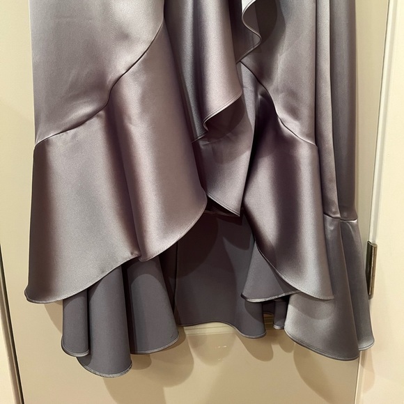 Revelry Paloma Satin Dress - French Blue - Size 8 - Picture 11 of 12